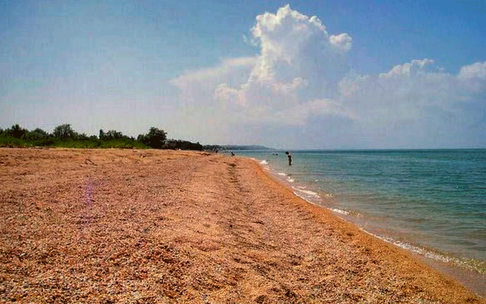 Пляж в голубицкой краснодарский край